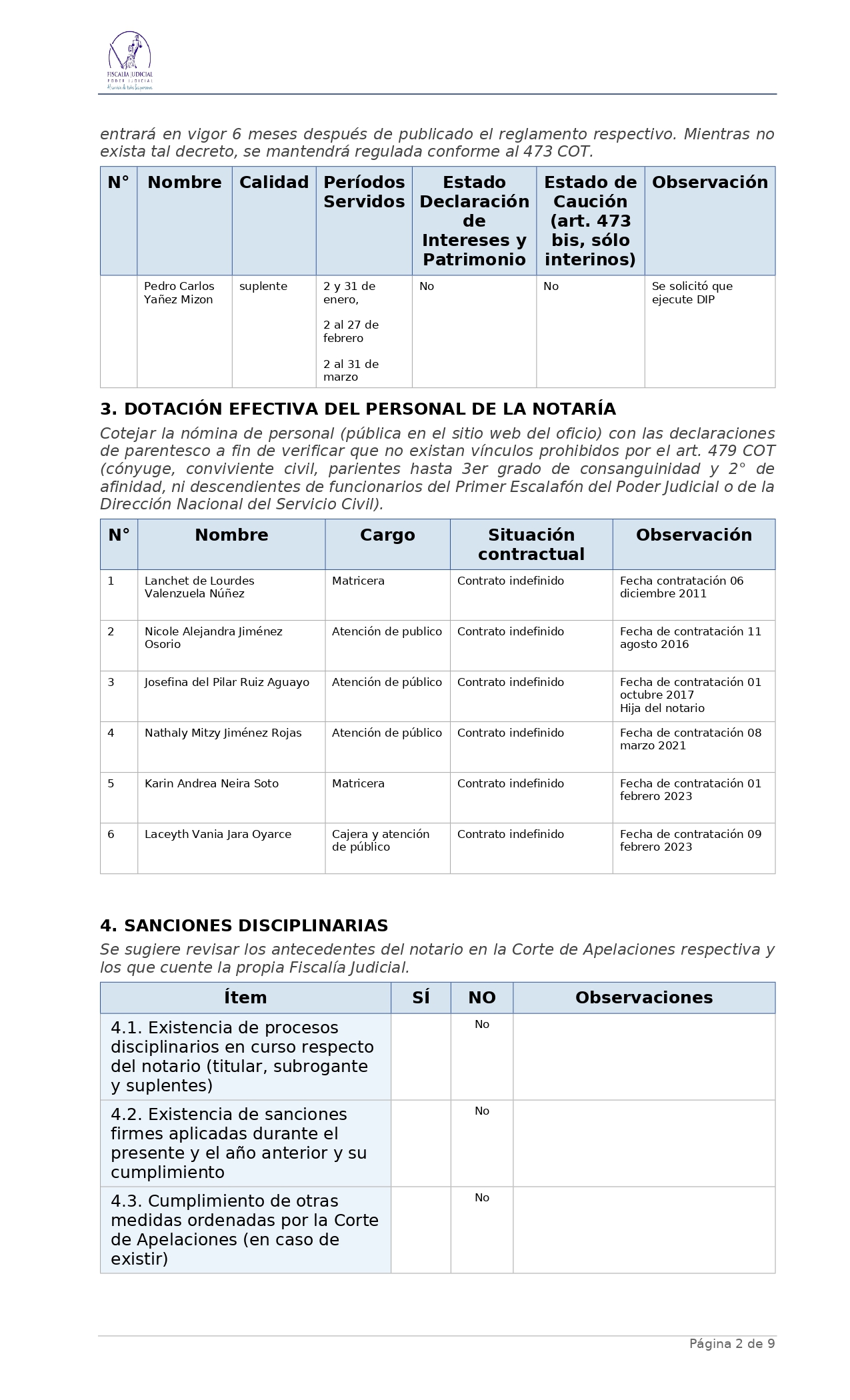 Página 2 - Declaración de Intereses